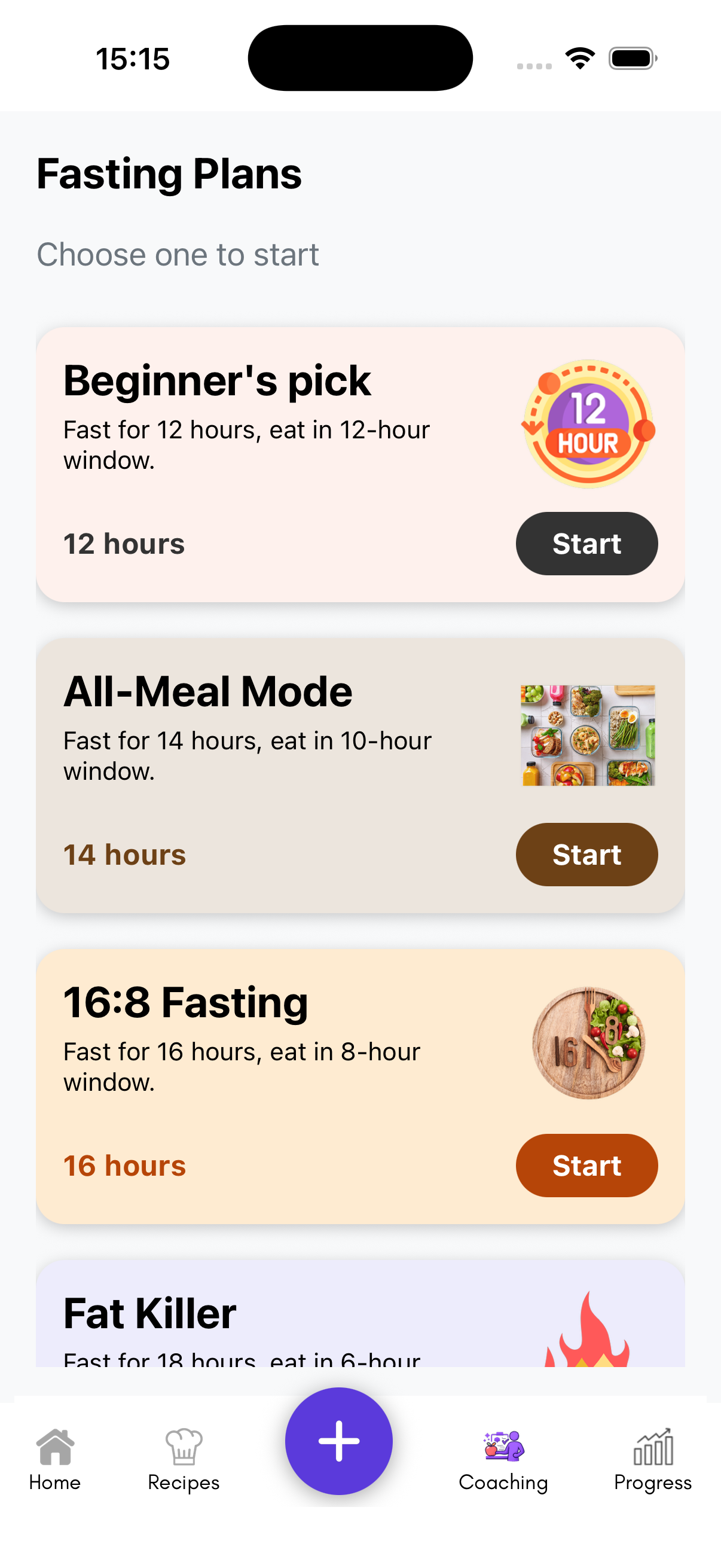 AlexaFit fasting plans