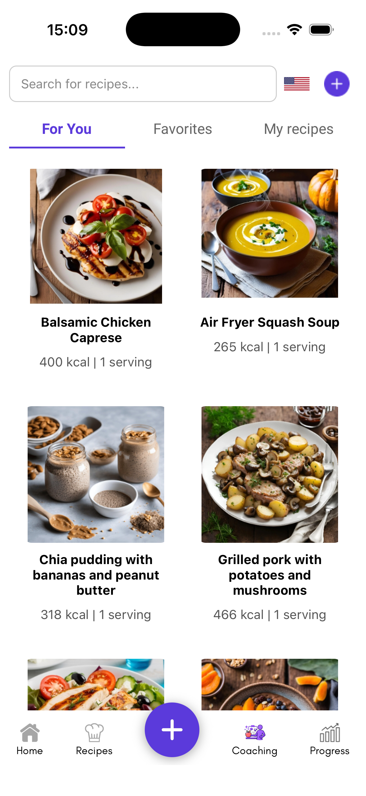 AlexaFit food search